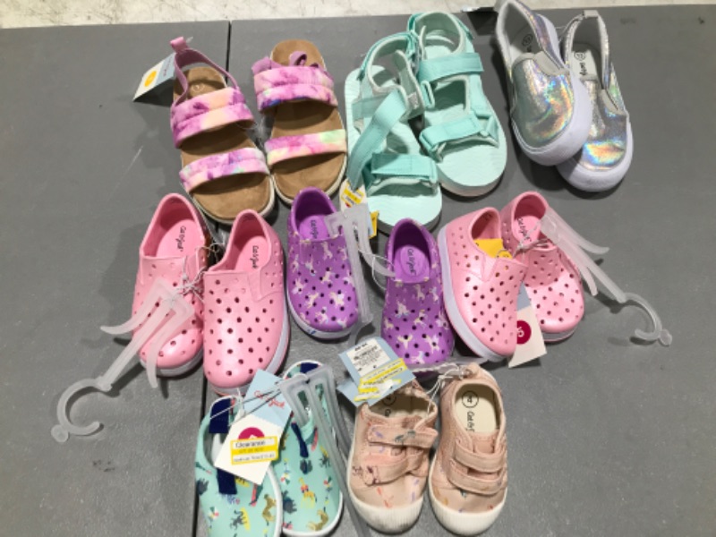 Photo 1 of 8 PAIRS OF GIRL TODDLER SHOES!! SIZES/ STYLES VARY!!! 