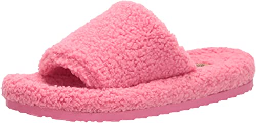 Photo 1 of Amazon Essentials Women's Faux Sheepskin Slide Slipper- size 8 pink