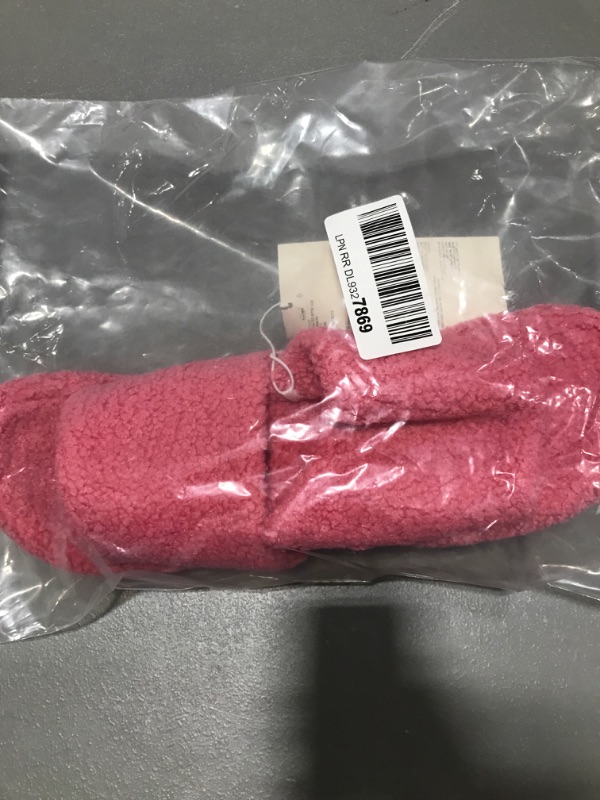 Photo 2 of Amazon Essentials Women's Faux Sheepskin Slide Slipper- size 8 pink