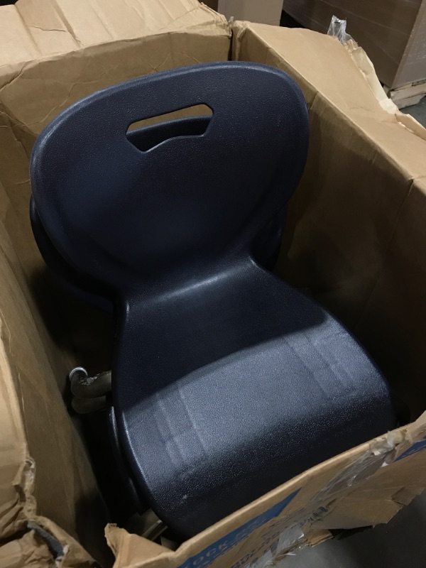 Photo 3 of Learniture Shapes Series School Chair, 12" Seat Height, Navy, LNT-INM3012NV-SO (Pack of 4)
