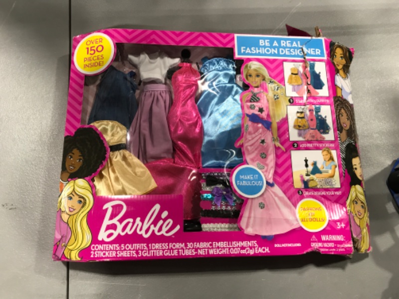 Photo 1 of Barbie Be a Fashion Designer Doll Dress Up Kit
