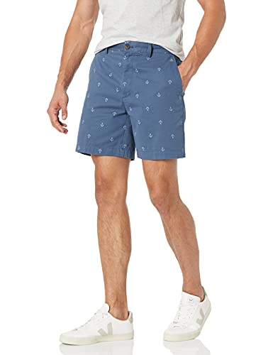 Photo 2 of Amazon Essentials Men's Classic-Fit 7" Short, Navy, Anchor, 33