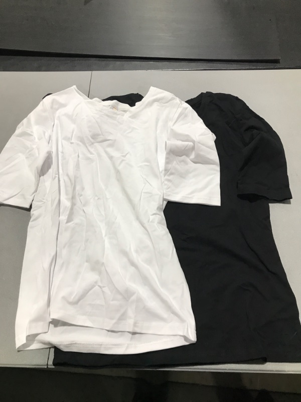 Photo 1 of 2 T-SHIRT SET WHITE/BLACK SIZE M 