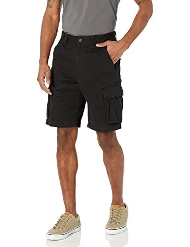 Photo 1 of Amazon Essentials Men's Classic-Fit Cargo Short, Black, 33