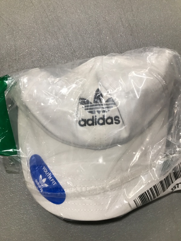 Photo 2 of Adidas Originals Youth Washed Relaxed Hat, Boys', White