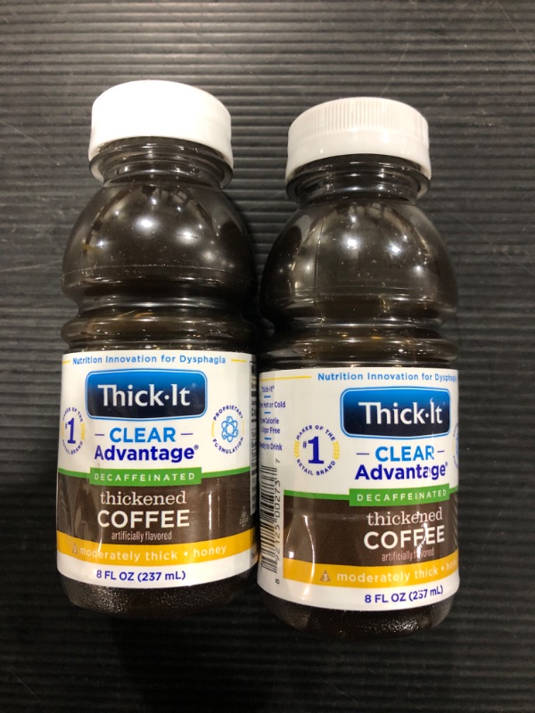 Photo 1 of [2 PACK] Thick-It AquaCareH2O Beverages Thickened Coffee Decaffeinated - Honey Consistency
