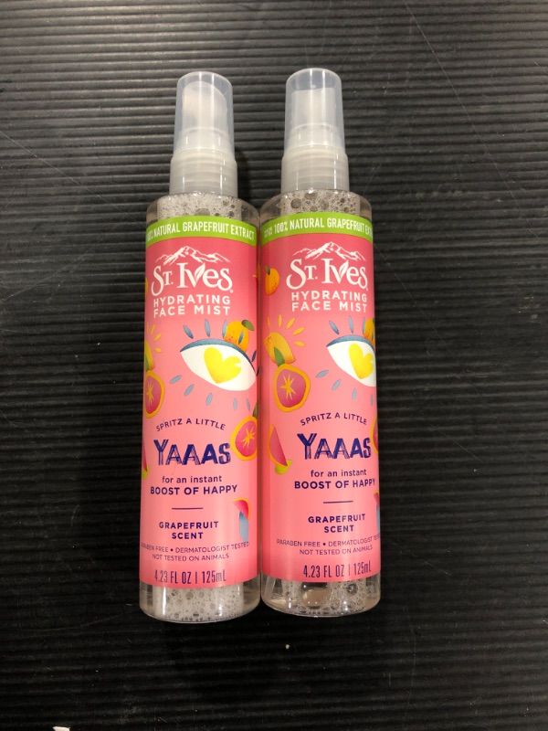 Photo 2 of [2 pack] Face Mist Yaaas, Grapefruit Scent, 4.23 fl oz each (Pack of 2)