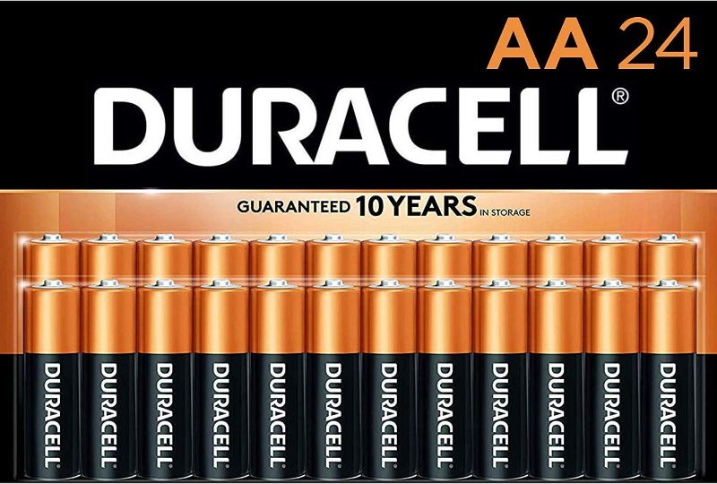 Photo 1 of Duracell - CopperTop AA Alkaline Batteries - long lasting, all-purpose Double A battery for household and business - 24Count