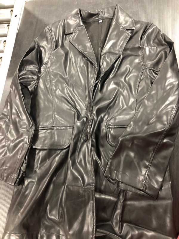 Photo 1 of [Size M] Ladies Faux Leather Jacket