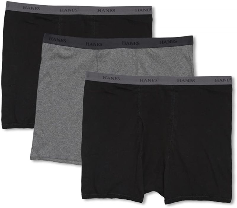 Photo 1 of [Size 3XL] Mens Hanes Boxer Briefs- 3pack