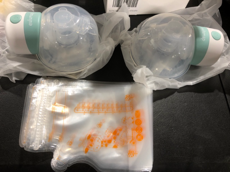 Photo 1 of Breast-Pump, Wearable Electric Low Noise Breast Pump, Rechargeable Portable Breast Pump with 2 Modes & 9 Levels, LCD Display Memory Function and Can Be Worn in-Bra, 24mm Flange, Hands Free Breast Pump
