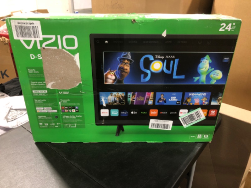 Photo 1 of VIZIO 24-inch D-Series Full HD 1080p Smart TV with Apple AirPlay and Chromecast Built-in, Alexa Compatibility, D24f-J09, 2022 Model
