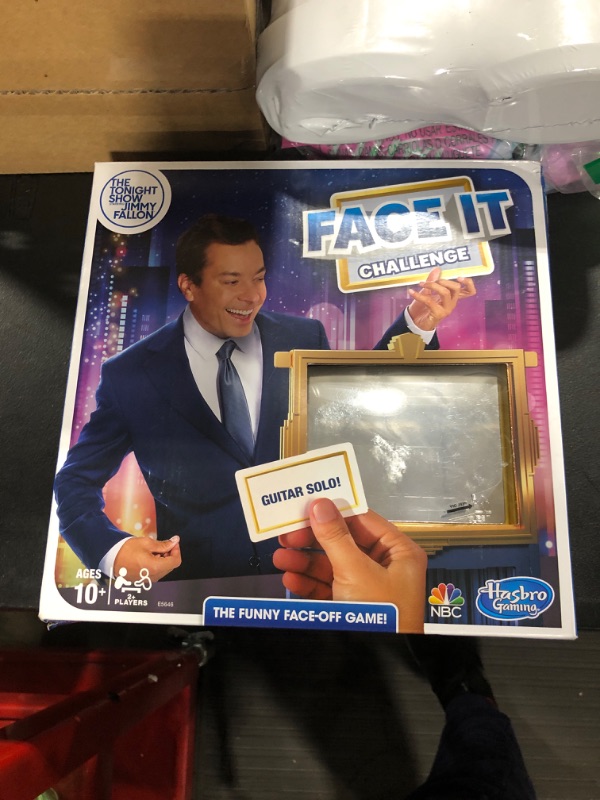Photo 1 of Hasbro Gaming The Tonight Show Starring Jimmy Fallon Face It Challenge Party Game for Teens and Adults