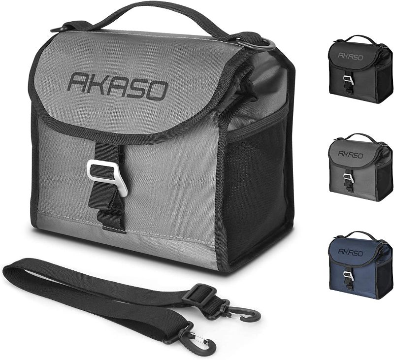 Photo 1 of AKASO Insulated Cooler Lunch Bag-Collapsible Lunch Box for Men Women, Small Cooler Bag Adult LeakProof&Waterproof for Office Work School Picnic Beach Workout Travel