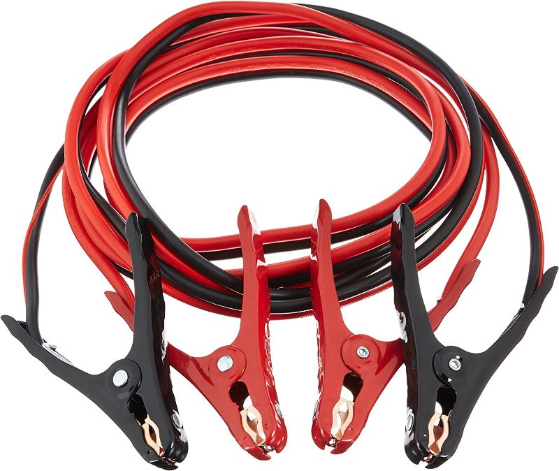 Photo 1 of Amazon Basics Jumper Cable for Car Battery, 10 Gauge, 12 Foot
