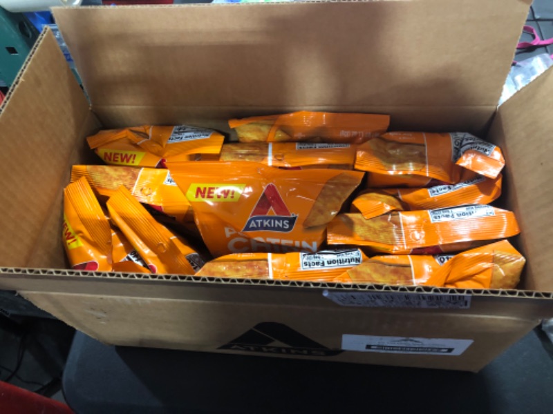 Photo 2 of 12-Pack Atkins Protein Chips, Nacho Cheese, Keto Friendly, Baked Not Fried 1.1oz
exp-11/4/22