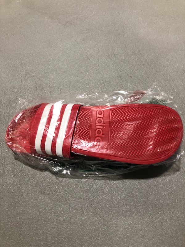 Photo 1 of ADIDAS RED SLIDES SIZE UNKNOWN 