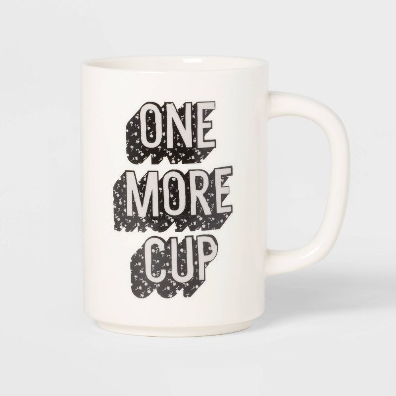 Photo 1 of 10 pcs 16oz Stoneware One More Cup Mug - Room Essentials™
