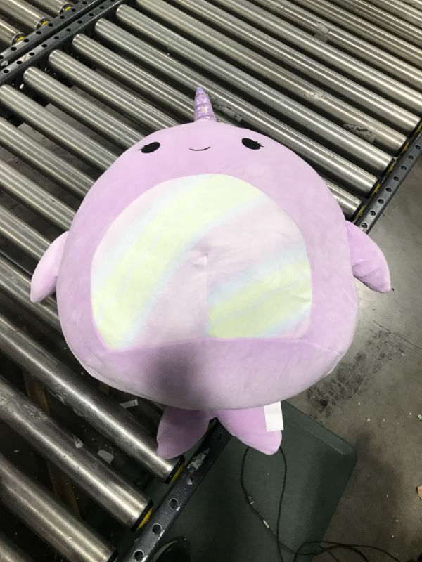 Photo 2 of Squishmallows Official Kellytoy Plush 16" Naomi The Narwhal - Ultrasoft Stuffed Animal Plush Toy