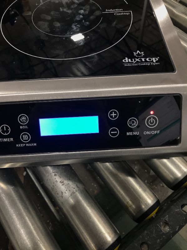 Photo 3 of Duxtop Professional Portable Induction Cooktop, Commercial Range Countertop Burner, 1800 Watts Induction Burner with Sensor Touch and LCD Screen, P961LS/BT-C35-D