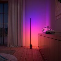 Photo 1 of Philips Hue Gradient Signe Floor Lamp, Compatible with Alexa, Apple HomeKit and Google Assistant, Black
