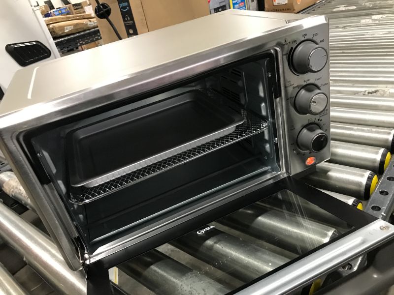 Photo 3 of Oster Compact Countertop Oven With Air Fryer, Stainless Steel