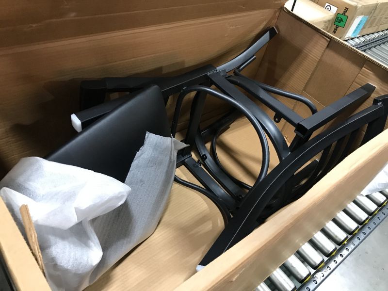 Photo 1 of 2 PACK BASIC DINING CHAIRS BLACK