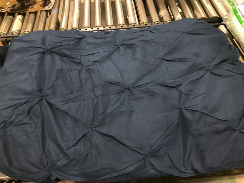 Photo 2 of  All-Season Down-Alternative Comforter Bedding - King, Navy Blue Navy Blue King Bedding Set