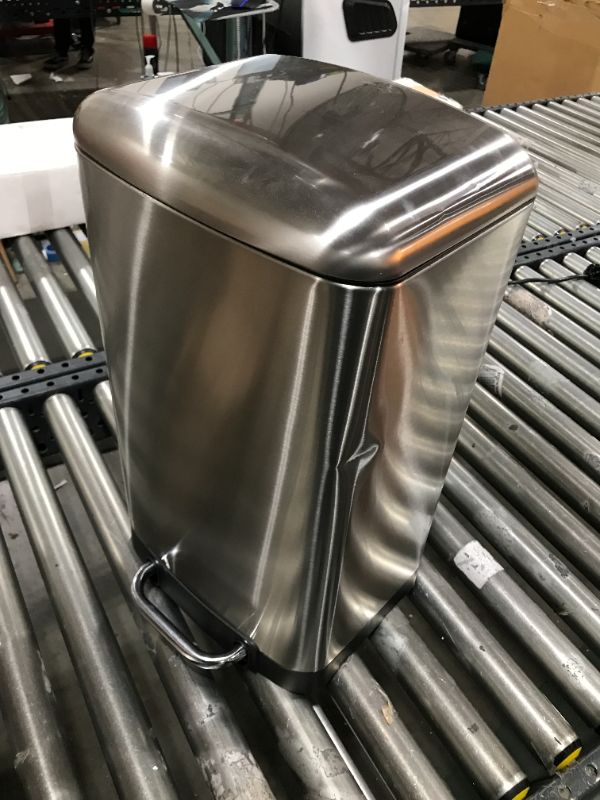 Photo 1 of 21 INCH HEIGHT METAL STEP TRASH CAN
