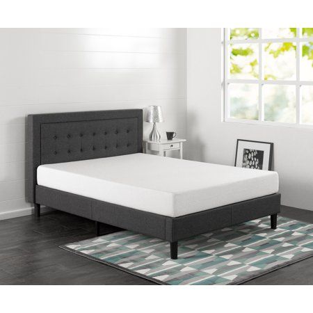 Photo 1 of Zinus Dachelle Upholstered Button Tufted Premium Platform Bed, California King
