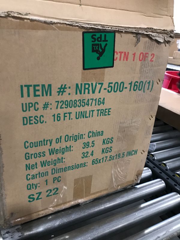 Photo 4 of BOX 1 OF SET, MISSING OTHER BOX IN SET, National Tree Company 16-ft. North Valley Spruce Artificial Christmas Tree, Green
