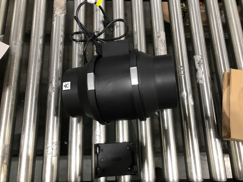 Photo 2 of 6 Inch 395 CFM Exhaust Inline Duct Fan with Variable Speed Controller HVAC Blower for Indoor Grow Tents Garden Ventilation