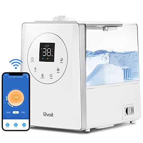 Photo 1 of Levoit Smart Warm and Cool Mist Humidifier LV600S for Room 6L Top Fill Air Vaporizer for Large Rooms Bedroom Customized Humidity Auto Shut-off