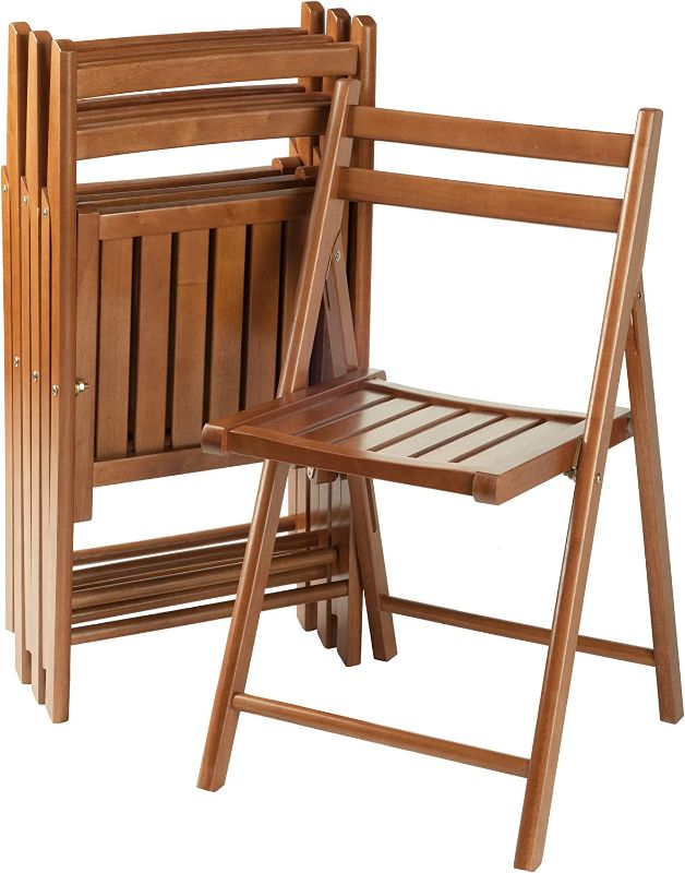 Photo 1 of `Winsome Robin 4-PC Folding Set Teak Chair
