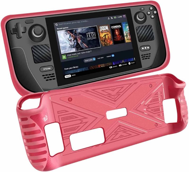 Photo 1 of QJYTH Protective Case for steam deck pink 
