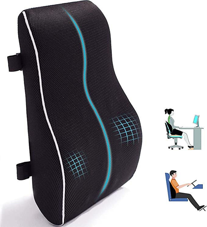 Photo 1 of CompuClever Lumbar Support Pillow for Office Chair