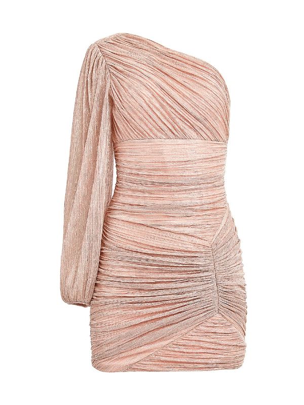 Photo 1 of BCBGMAXAZRIA One Sleeve Ruched Dress -SMALL - 