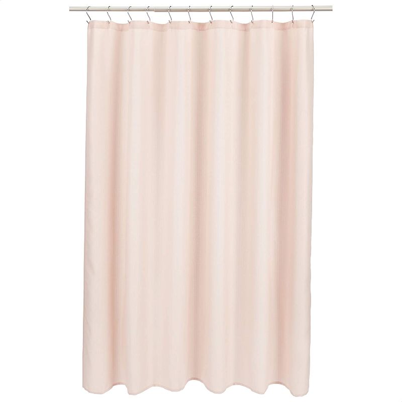 Photo 1 of Amazon Basics 72in x 72in - Pink Shower Curtain - Linen 