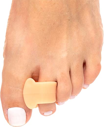 Photo 1 of ZenToes Gel Toe Separators for Overlapping Toes, Bunions, Big Toe Alignment, Corrector and Spacer - 4 Pack (Beige)
