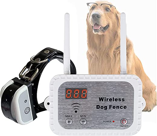 Photo 2 of  Wireless Dog Fence Electric Pet Containment System, Adjustable Control Range 100 to 990 Feet, Safe Effective No Randomly Over Correction, Rechargeable Waterproof Collar Receiver