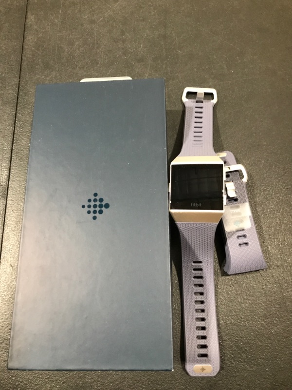 Photo 2 of Fitbit IONIC   and Fitness Smartwatch with Heart Rate, Music, Alexa Built-In, Sleep and Swim Tracking, Black/Carbon, One Size (S and L Bands Included)