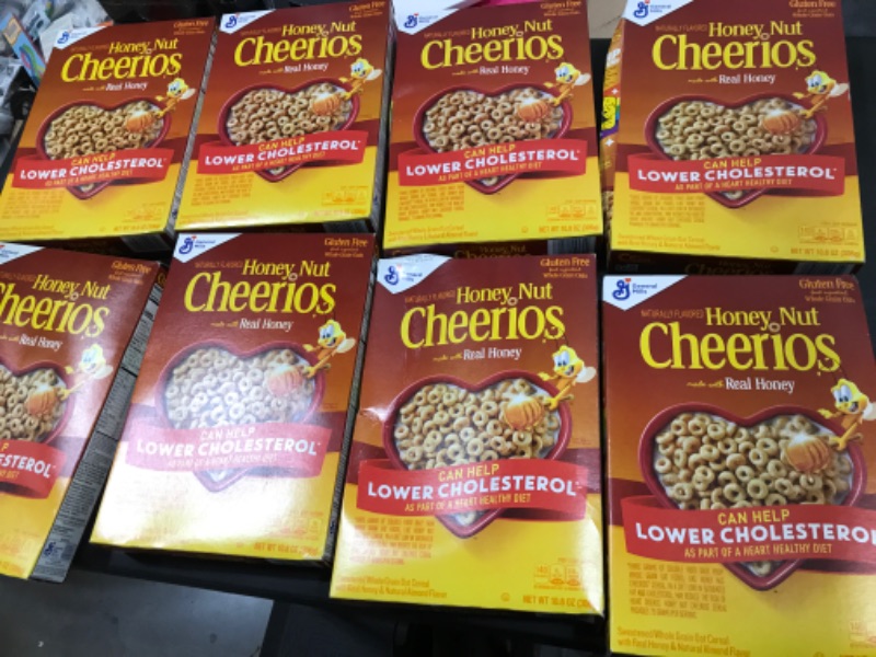 Photo 2 of 8 PACK Cheerios Honey Nut Cereal - 10.8 Oz EXPIRED 11/03/2022
