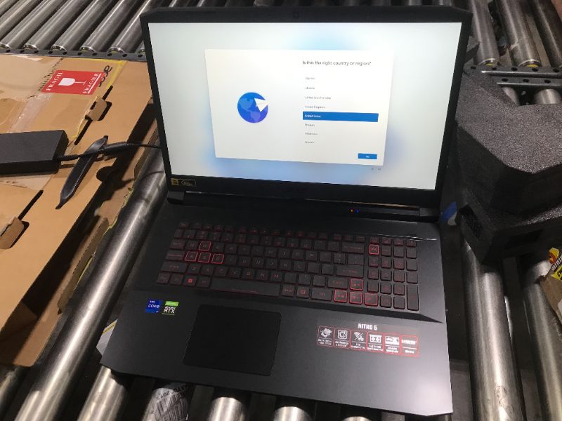 Photo 2 of Acer Nitro 5 Gaming Laptop, 10th Gen Intel Core i5-10300H,NVIDIA GeForce GTX 1650 Ti, 15.6" Full HD IPS 144Hz Display, 8GB DDR4,256GB NVMe SSD,WiFi 6, DTS X Ultra,Backlit Keyboard,AN515-55-59KS
