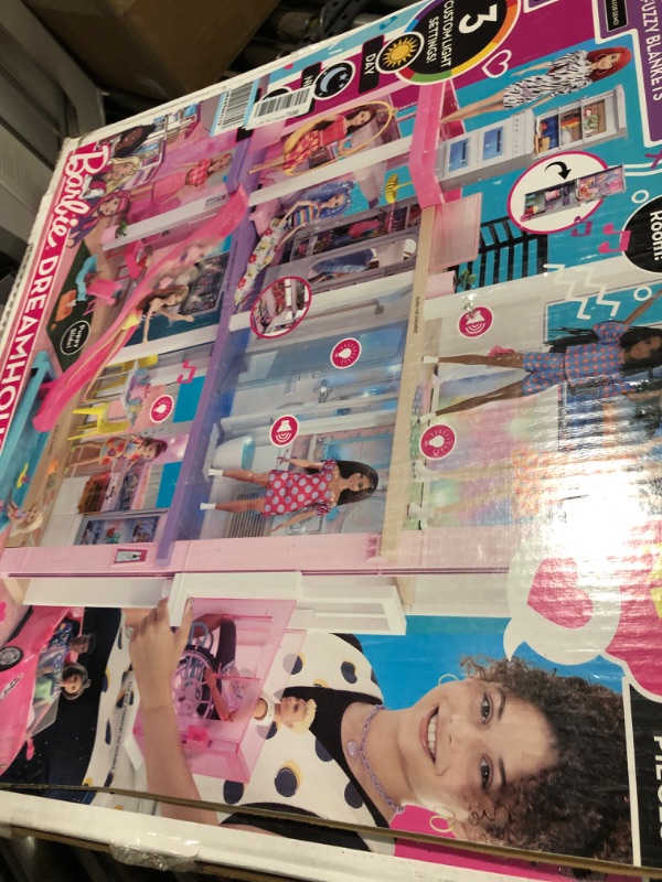 Photo 1 of Barbie Dreamhouse Doll House Playset House with 75+ Accesssories Wheelchair Accessible Elevator Pool, Slide and Furniture
