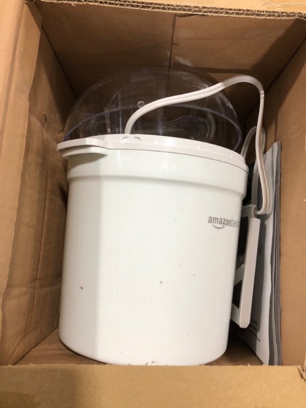 Photo 2 of Amazon Basics 1.5 Quart Automatic Homemade Ice Cream Maker