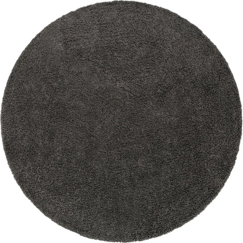 Photo 1 of 10' 2 x 10' 2 Solid Shag Round Rug