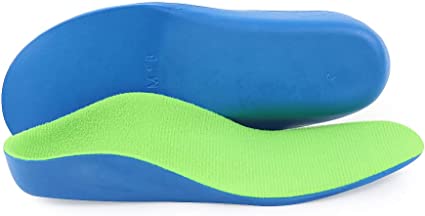 Photo 1 of Arch Support Insoles Children Orthotic Inserts Shock Absorption for Walk Run Hike Inner Sole Flat Feet Foot High Arch Pain Plantar Fasciitis Heel Pain Relief 25cm Kid 6.5-7 W8.5/M7