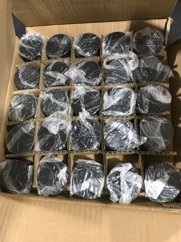 Photo 1 of 1oz Glass Jar with Lid, Hoa Kinh 25Pack Amber Round Containers Cosmetic Glass Jars with Inner Liners and Black Lids Travel Jars for Storing Lip and Body Scrub, Lotion, Body Butter, Bath Salts, Liquid
