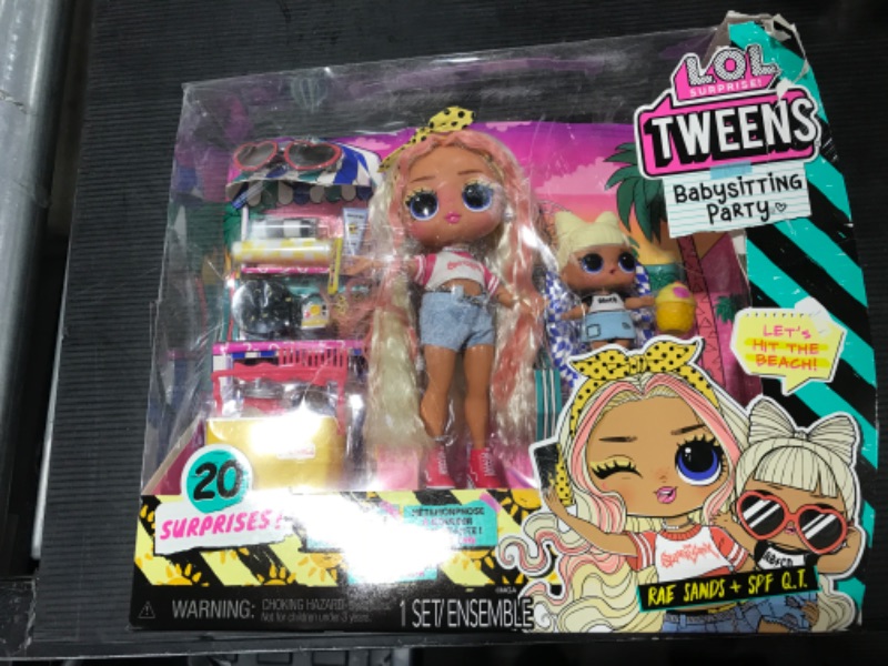 Photo 2 of L.O.L. Surprise! Tweens Babysitting Beach Party with 20 Surprises Including Color Change Features and 2 Dolls – Great Gift for Kids Ages 4+, Multicolor