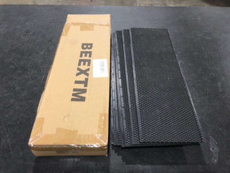 Photo 2 of Beehive Waxed Coated Foundation Sheet Black Plastic Beehive Foundation Sheets Portable Honeycomb Sheet Nest Foundation Sheet Beehive Equipment Fit Super Honey ?10 Sheets